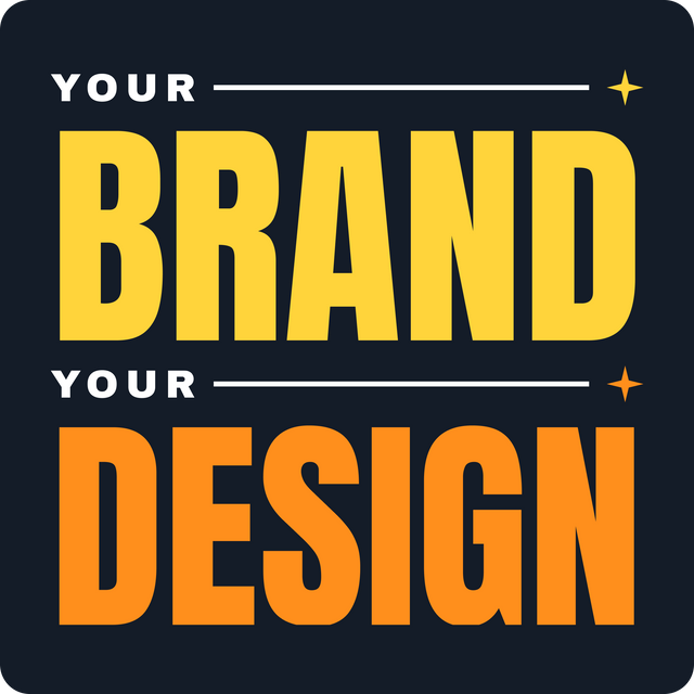Hey Coasters Studio example: bold yellow and orange lettering on a dark square paper coaster with rounded corners.